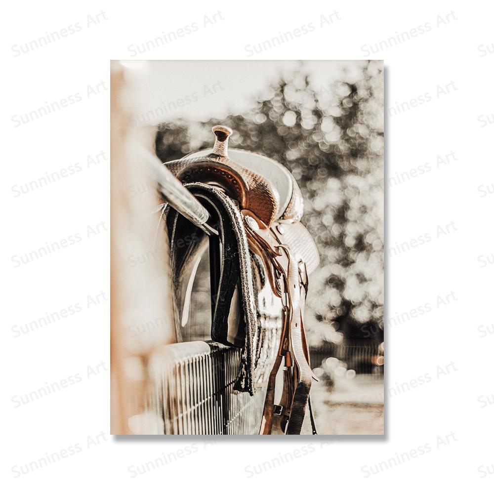 Boho Rustic Western Southwest Prints Farmhouse Highland Cow Horse Poster Canvas Printing Wall Art Picture Living Room Home Decor