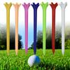 50Pieces Golf Tees Low Resistance Golf Tees Plastic Long Balls Base Castle Support Tees for Long Distant Hit Training