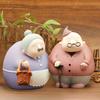 Grandpa and Grandma Vinyl Piggy Bank Desk Ornament Love To Accompany Valentine's Day Gift Box For Collection Coins To Save Money