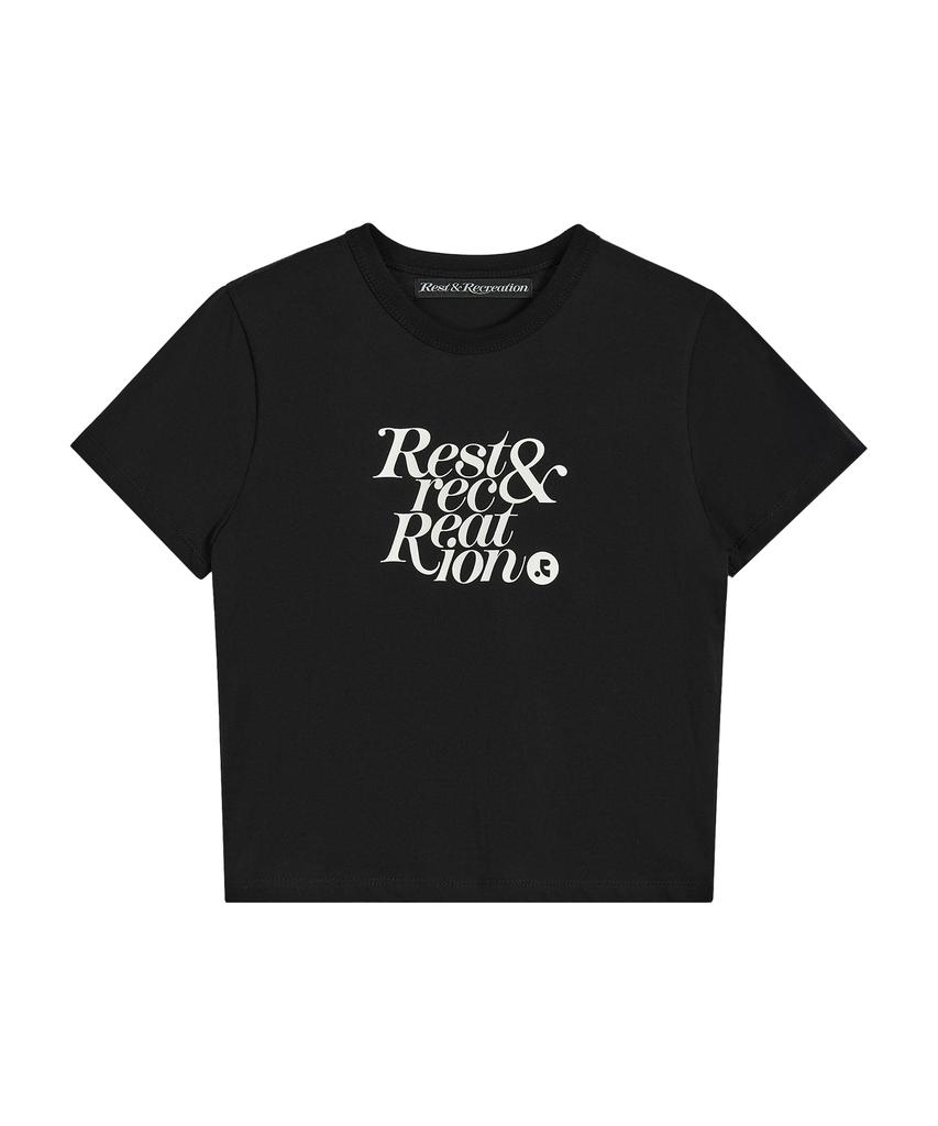 REST&RECREATION Basic Logo T-Shirt - Black
