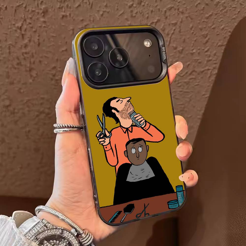 J-Jean Art J-Jullien Phone Case For iPhone 17 16 15 14 13 12 11 Pro Max Plus Silver candy Matte Cover