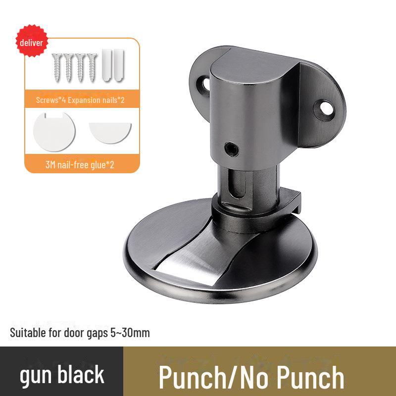 Магнитный напольный дверной упор: Без ударов, с защитой от столкновений, бесшумный, невидимый, настенное крепление.