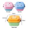 Double Layer Fruit Animal Children Plastic Food Storage Box Tableware Lunch Box Fresh Keeping Box