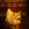 Halloween Ghost Dog Night Lamp Glowing Dachshund Pug French Bulldog Resin Statue Figurine Holiday Party Home Office Decorative Lamp Dog Lovers Gift