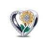Стерлингового серебра 925 пробы, гарнитура, бусины клевера, подвески, цвет циркония, подходят для браслета, ожерелье, женское ювелирное изделие, подарок