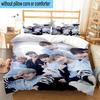 3PCS Vivid Dreams kpop 3pcs Bedding,Including 3PCS Duvet Cover And 2pcs Pillowcases Perfect for Christmas,Ideal for Bedroom, Dormitory