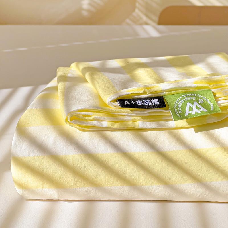 Купить полосатую грязную простыню из стиранного хлопка поштучно, тонкое покрывало для весны и лета, оптовая продажа простыней для студенческого общежития.