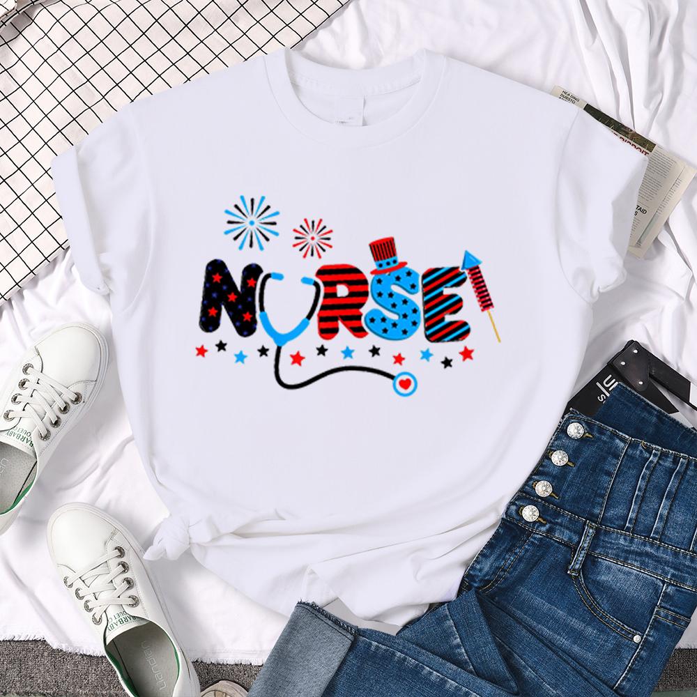 Женские футболки с принтом медсестры, летняя футболка с короткими рукавами для девочек, Ullzang Harajuku, футболка для дня медсестры для женщин, забавная футболка для медсестры