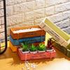 Natural Wooden Flowerpot Garden Decor Trough Decor Pots Succulent Boxes Rectangle Vase Vintage Crates Wood Flower Pot Home Tools