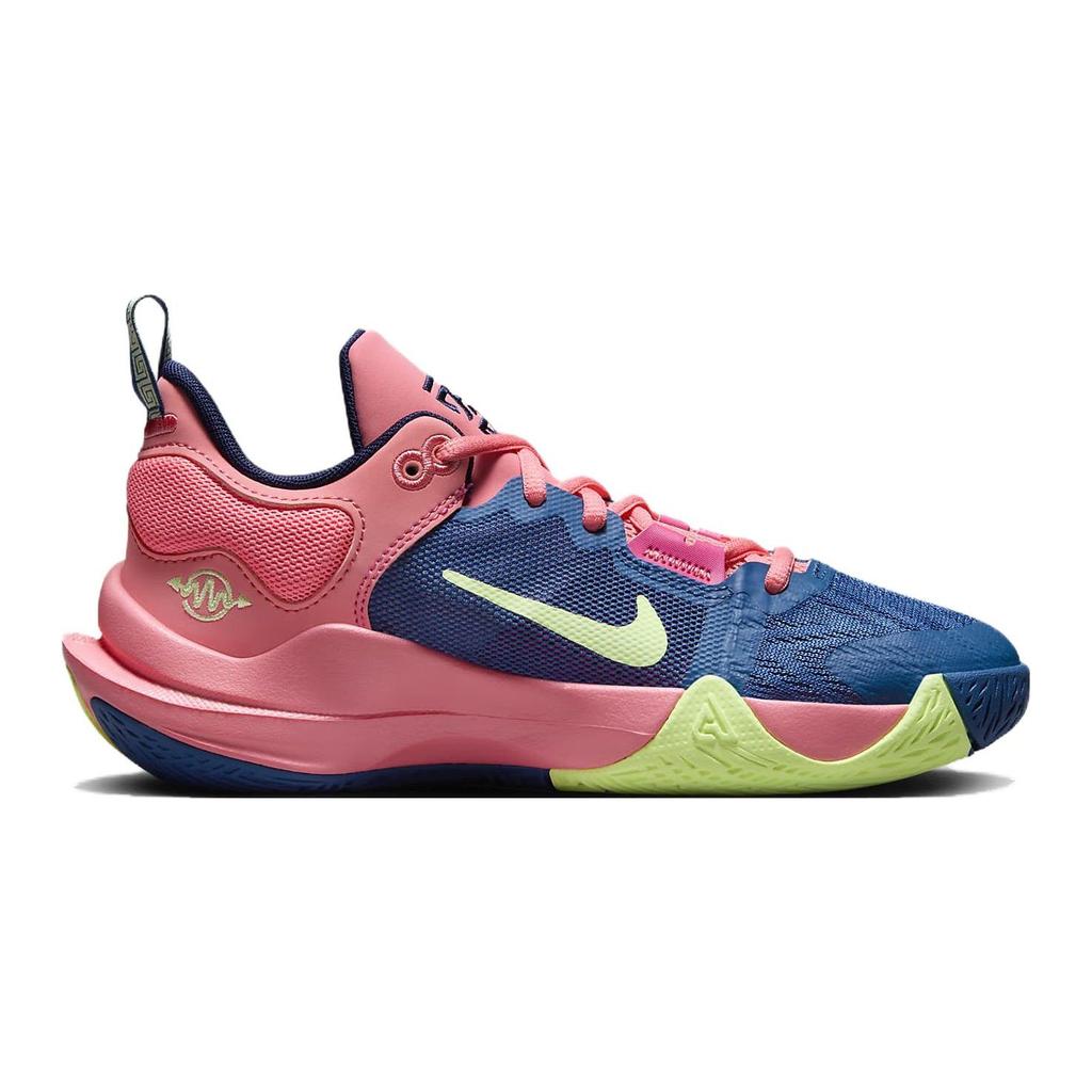 Nike Кроссовки Giannis Immortality 2 GS Dark Marina Blue Laser Crimson Kids Pink-Gaze Barely-Volt Celestine-Blue FQ8168-630