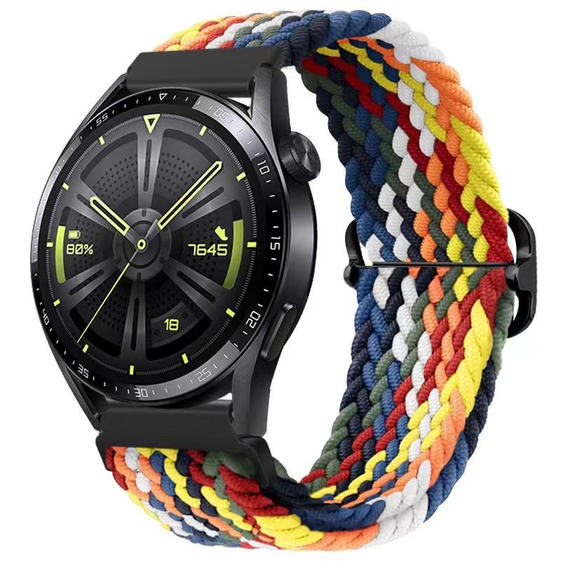 22-мм нейлоновый ремешок-петля для Samsung Watch 46 мм/Gear S3/3/4/5/6/7/Huawei Watch GT/2/3/GT5 Pro 46 мм Плетеный браслет для Amazfit GTR