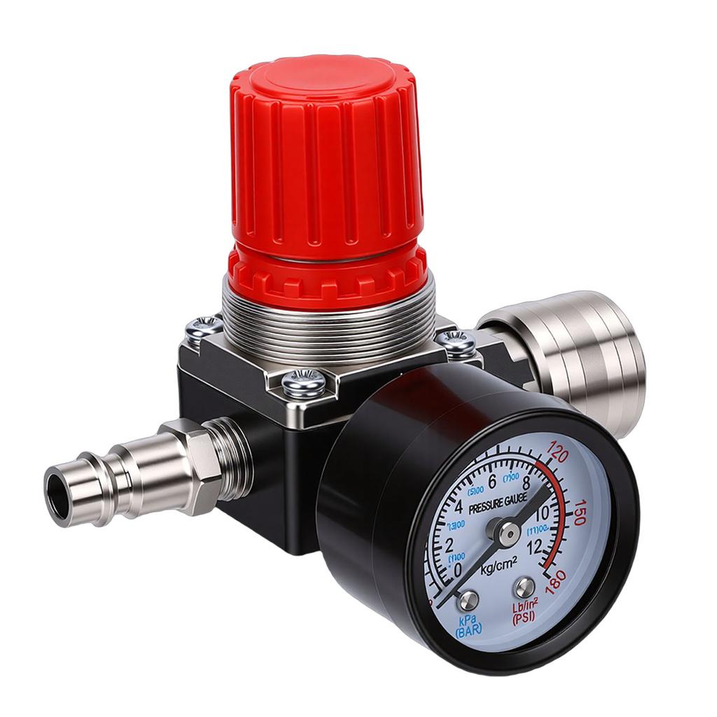 Реле-прессостат для воздушного компрессора, 4-ходовой, 175 PSI, с манометром