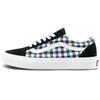 Old Skool Retro Casual Checkerboard Low Top Skate Shoes Unisex Sneakers White Blue VN0A3WKT4RV