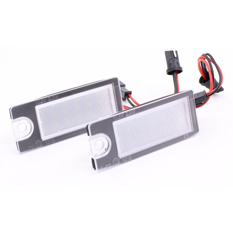 2 шт. Светодиодные фонари номерного знака без ошибок, подходят для Volvo S80 V70 XC70 S60 XC90