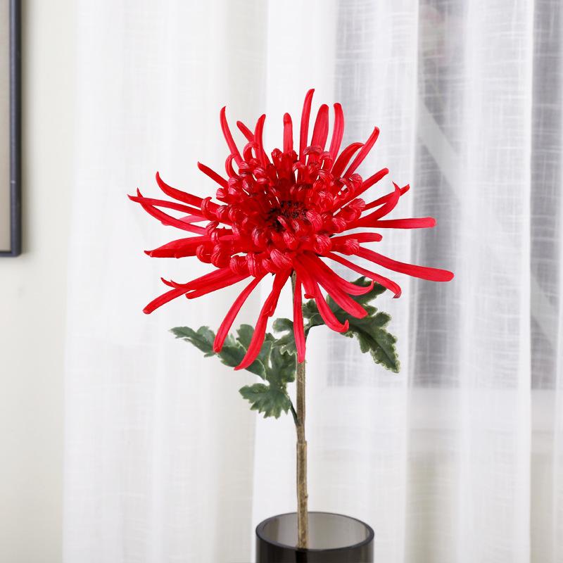 Simulation chrysanthemum feel soft glue fake flower indoor wedding simulation chrysanthemum