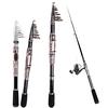 SOUGAYILANG Спиннинговая удочка Cabon 1,5-3,3 м, телескопическая удочка для путешествий, морская пресноводная рыбалка