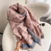 Double-Sided Imitation Cashmere Star Scarf: Women’s Fashionable Autumn/Winter Shawl