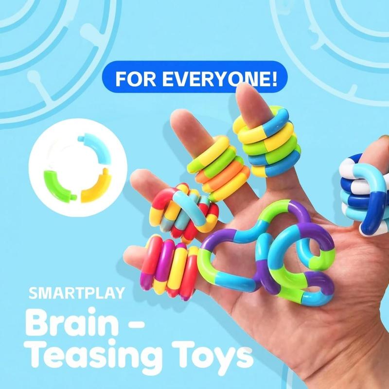 Sensory Fidget Toys Multicolor Quiet Twisty Fidget Toys For Adult, Anxiety Stress Relief,, Twist, Chain Spinner Alternative Gift