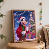 Disney Goofy Christmas oil painting hand painting coloring painting handmade diy home decoration gift