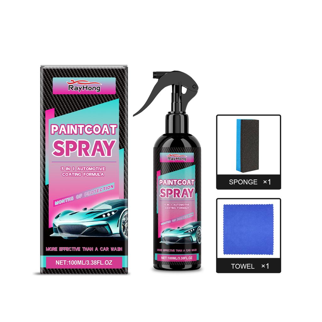 Car Coating Spray, Car Paint Coating Spray - Easy Maintenance, Stain - Resistant and Dirt - Repellent.