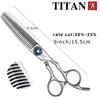 TITAN Professional Barber Scissors Hairdressing Cutting Thinning Shear Salon Hair Tool High-End Cut Scissors 6 Inch