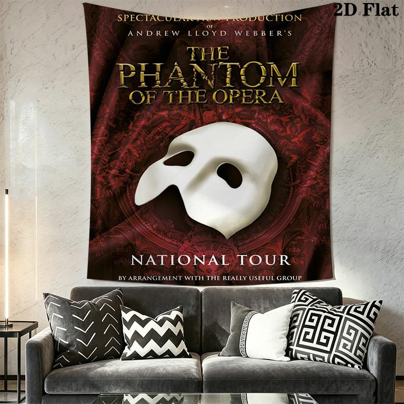 The Phantom of the Opera Pattern Home Decor Tapestry, Wall Hanging, Decorative RV Wall Cloth.NGT0928305