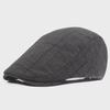 Мужской и женский легкий клетчатый хлопковый берет - весенне-летняя солнцезащитная шляпа для среднего и пожилого возраста