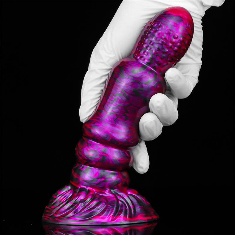 King Kong Bell Liquid Silicone Mixed Color Anal Plug Sex Toys for Women with Oversized Backyard Expansion Anal Masturbation Device