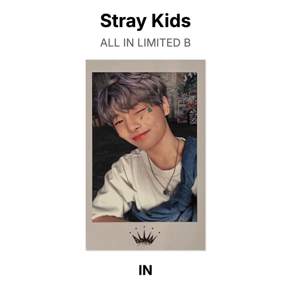 Stray Kids ВСЕ В ОГРАНИЧЕННОМ ИЗДАНИИ B Официальная фотокарточка