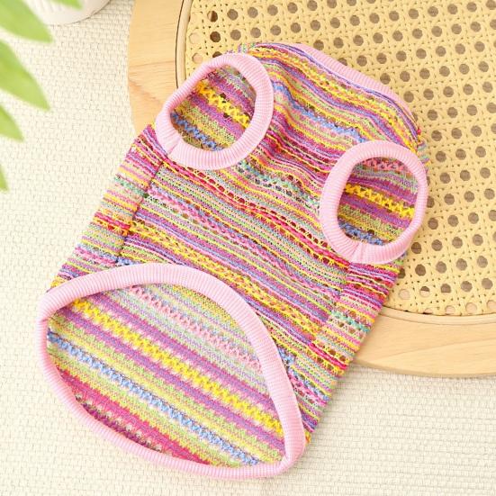 Футболки для собак, летняя безрукавка для домашних животных, дышащая, полая, охлаждающая одежда, одежда для домашних животных для маленьких собак и кошек