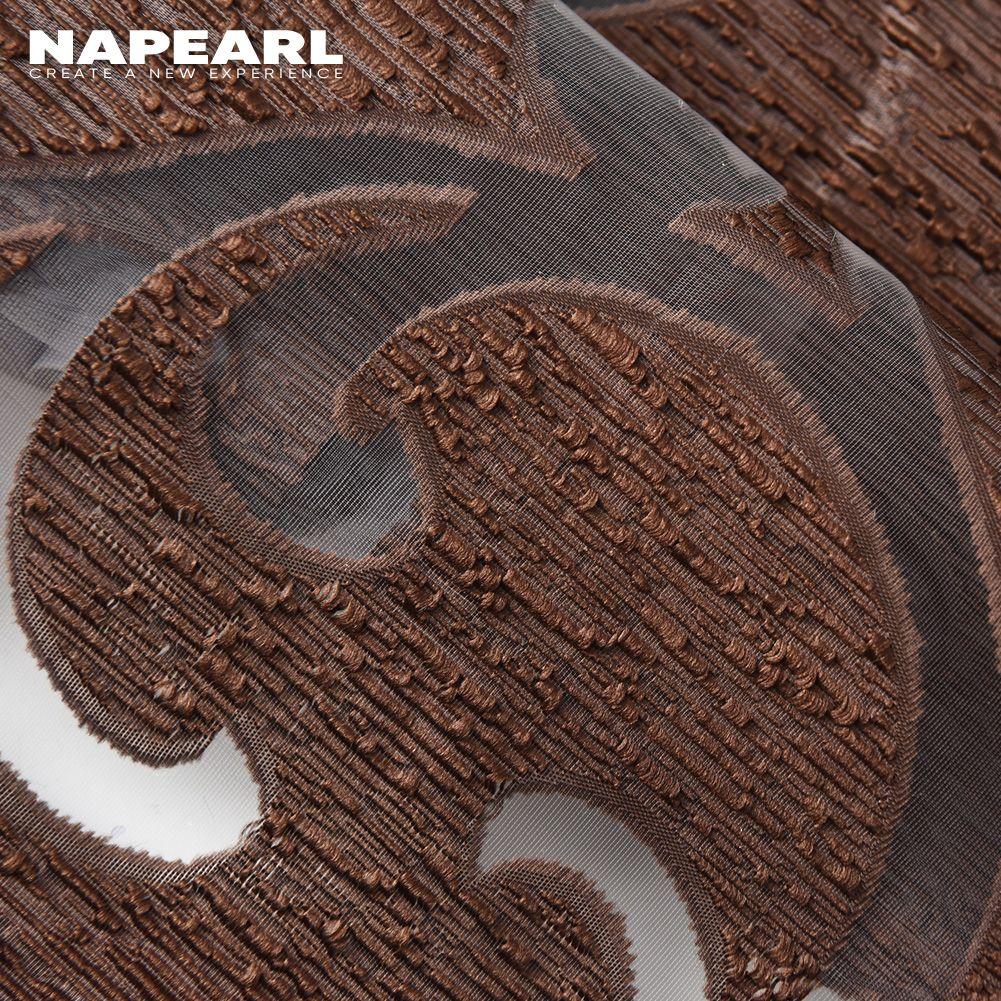 1 PC NAPEARL Modern Bedroom Sheer Curtain Fashion Living Home Window Curtain Jacquard Tulle Curtain