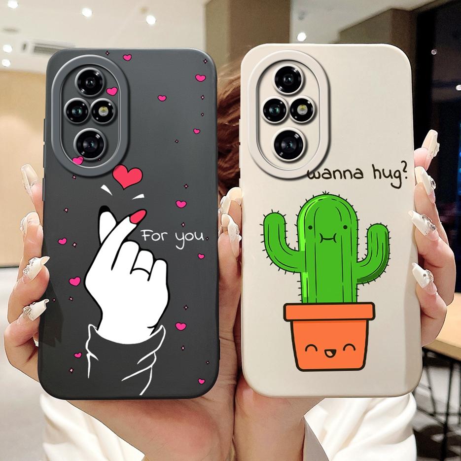 Чехол для Honor 200 Pro Стильный чехол с конфетным рисунком Полная защита камеры Чехол для телефона Для Honor 200 Lite Honor200 Smart Мягкие чехлы