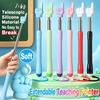 Silicone Reading Pointer Retractable Classroom Pointer Practical Reading Guide Stick  Kids