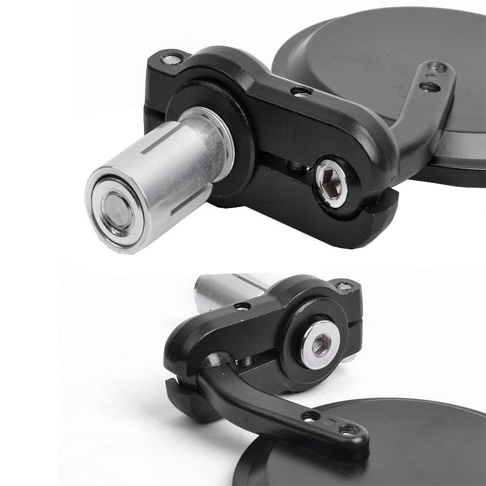 Devilmotor Motorcycle Mirror, Universal Motorcycle Mirror, Bar End Mirror, CNC Round, Left and Right