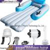 Motorized Inflatable Pool Lounger with Propeller and Foldable Backrest