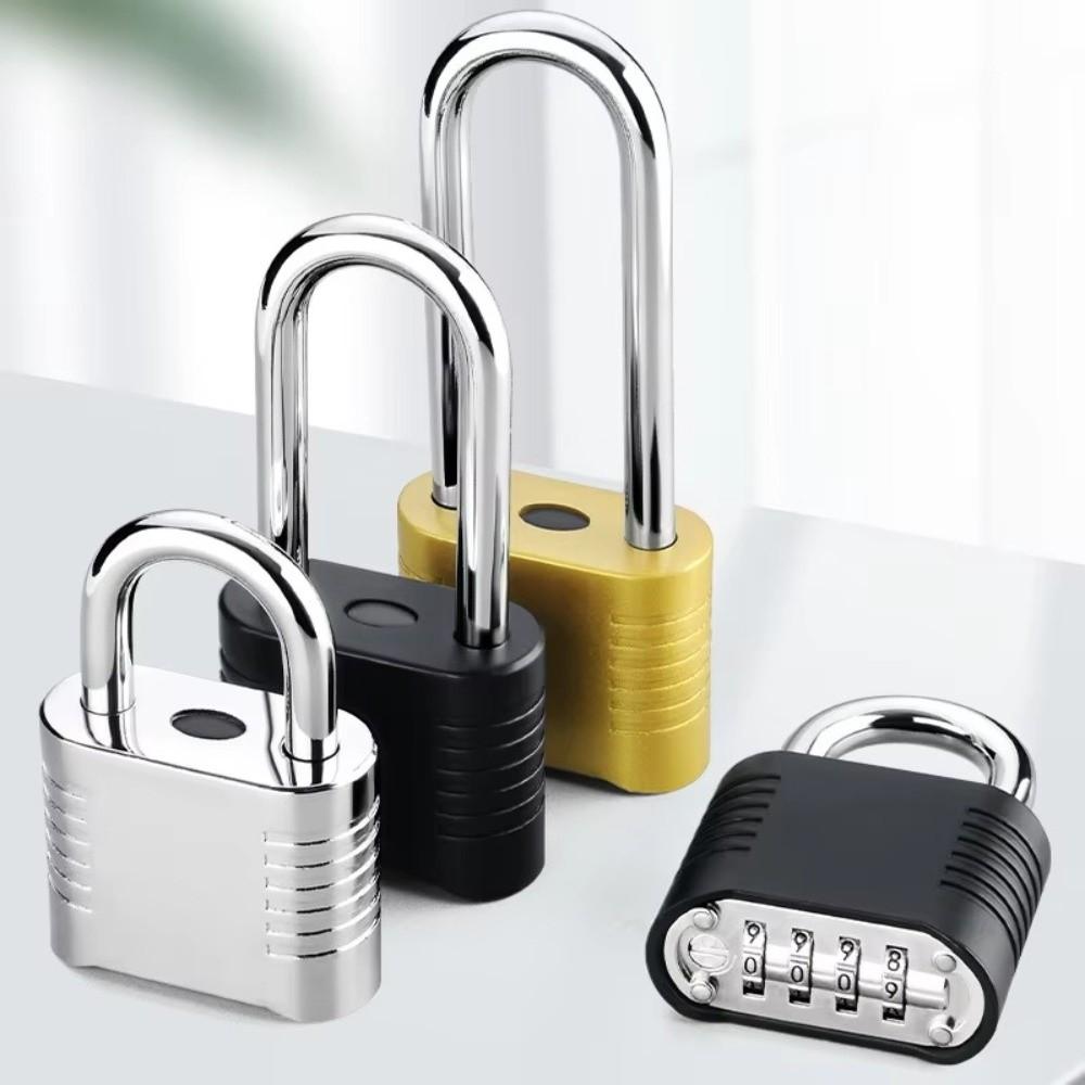 4 Digit Code Keyed Padlock Anti-theft Travel Suitcase Lock Locker, Gym,Home Office