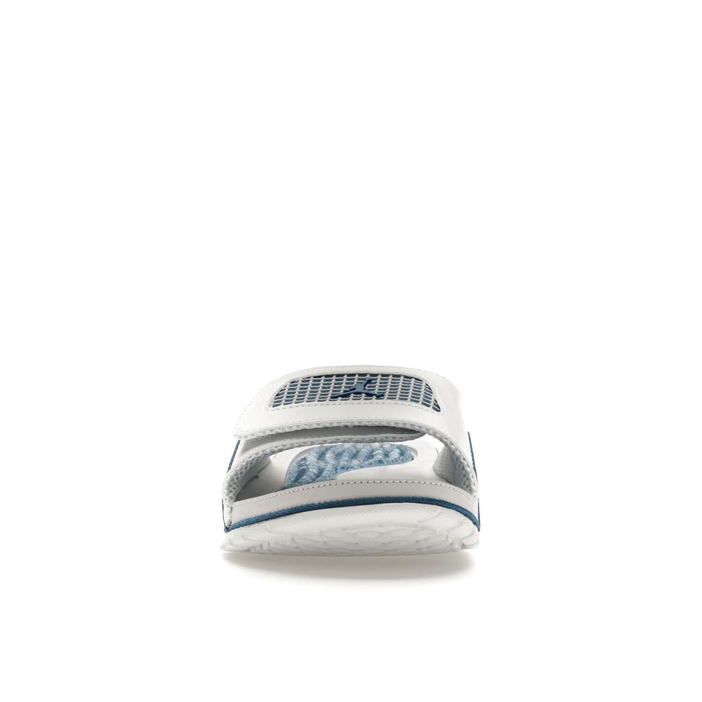 Шлепанцы Air Jordan Hydro 4 Retro Slide Military Blue Industrial Blue Мужские Шлепанцы 532225-141