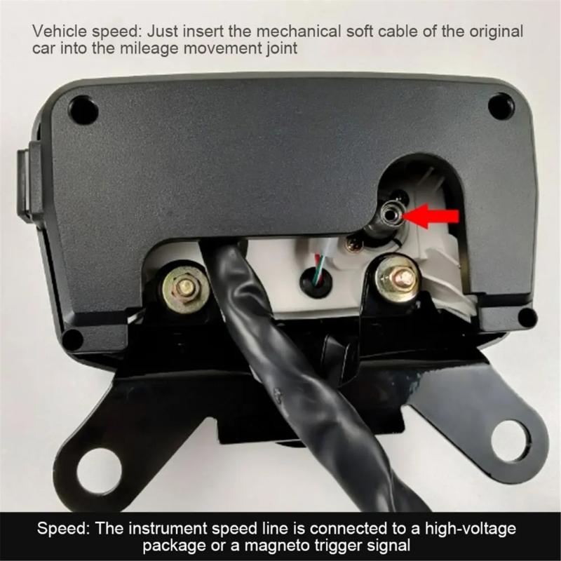 Цифровой спидометр одометр приборная панель подходит для CG125 CG150 водонепроницаемый мотоциклетный приборный кластер светодиодный тахометр