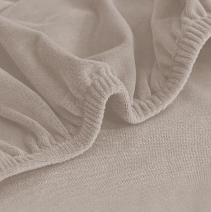 Seat Cover 40X40Cm Cool Beige Velvet Elastic [60S-Cp]