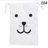 Large Laundry Bag Cotton Linen Drawstring Duffle Fabric Laundry Storage Organizer for Clothes Toys Dirty Clothes Printing Bag