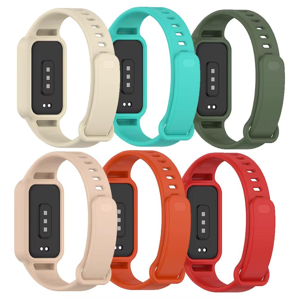 Силиконовый ремешок для умных часов Xiaomi Band 9 Active Мягкий спортивный браслет Удобный ремень Аксессуар для Redmi Band 3 Correa