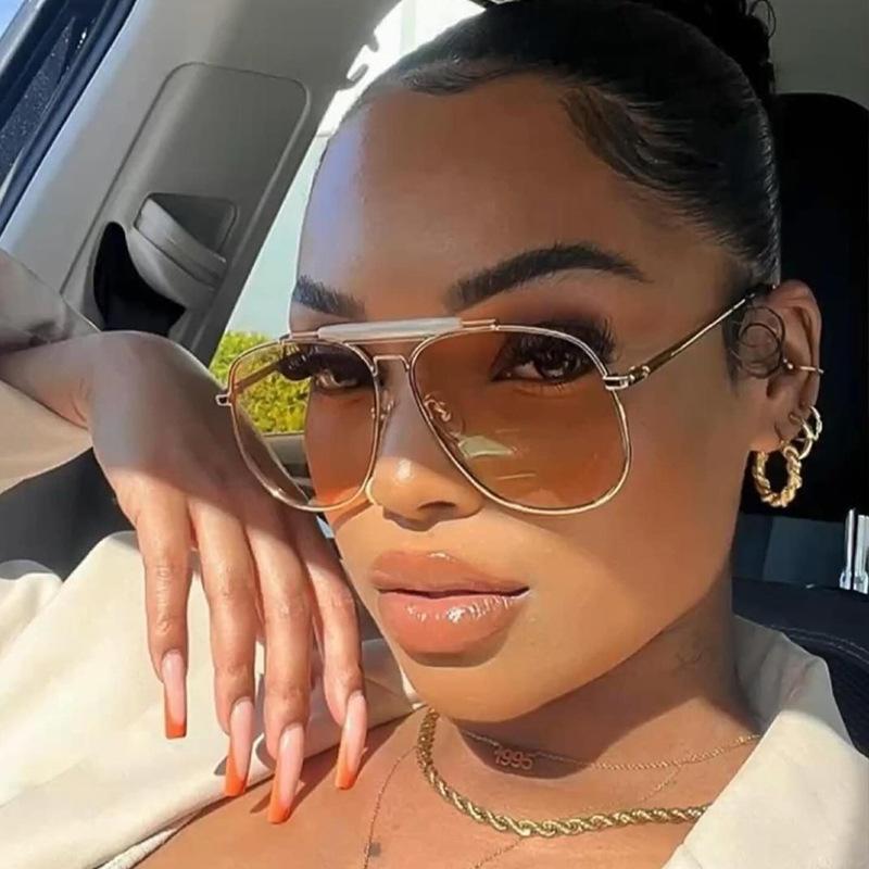 Солнцезащитные очки формы «авиатор» мужские в винтажном стиле, защита UV400, солнцезащитные очки женские для вождения и рыбалки