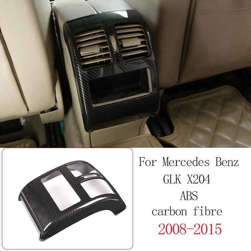Для Mercedes Benz GLK X204 2008-2015 ABS Карбоновое волокно Декоративная панель Центральной консоли автомобиля Наклейка Аксессуары для интерьера автомобиля