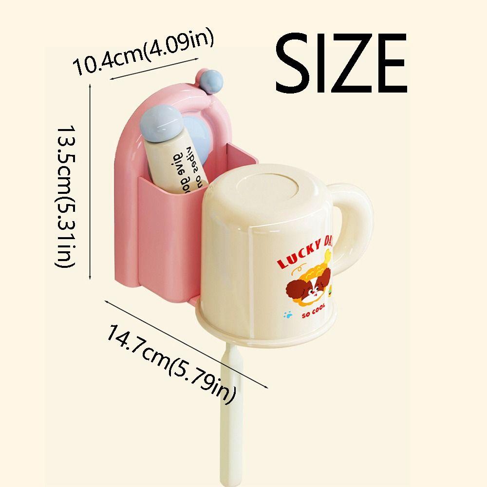 Настенный держатель для зубных щеток без сверления Водонепроницаемая стойка для хранения зубных щеток Органайзер для ванной комнаты