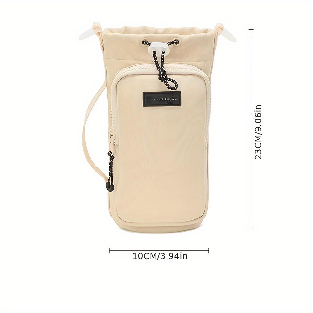 Унисекс сумка-кроссбоди для бутылки с водой со съемным термодержателем для стакана и ремешком, рюкзак для гидратации для активного отдыха без помощи рук, совместимый со смартфонами и камерами