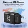 Дорожное зарядное устройство 2,4 А PD+2USB - Штекер США/ЕС/Великобритании