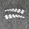 2P Car Stickers Checker Flag F1 Racing JDM Reflective Decals For Scratch Wing Fender Rearview Mirrors Bumper Motorcycles