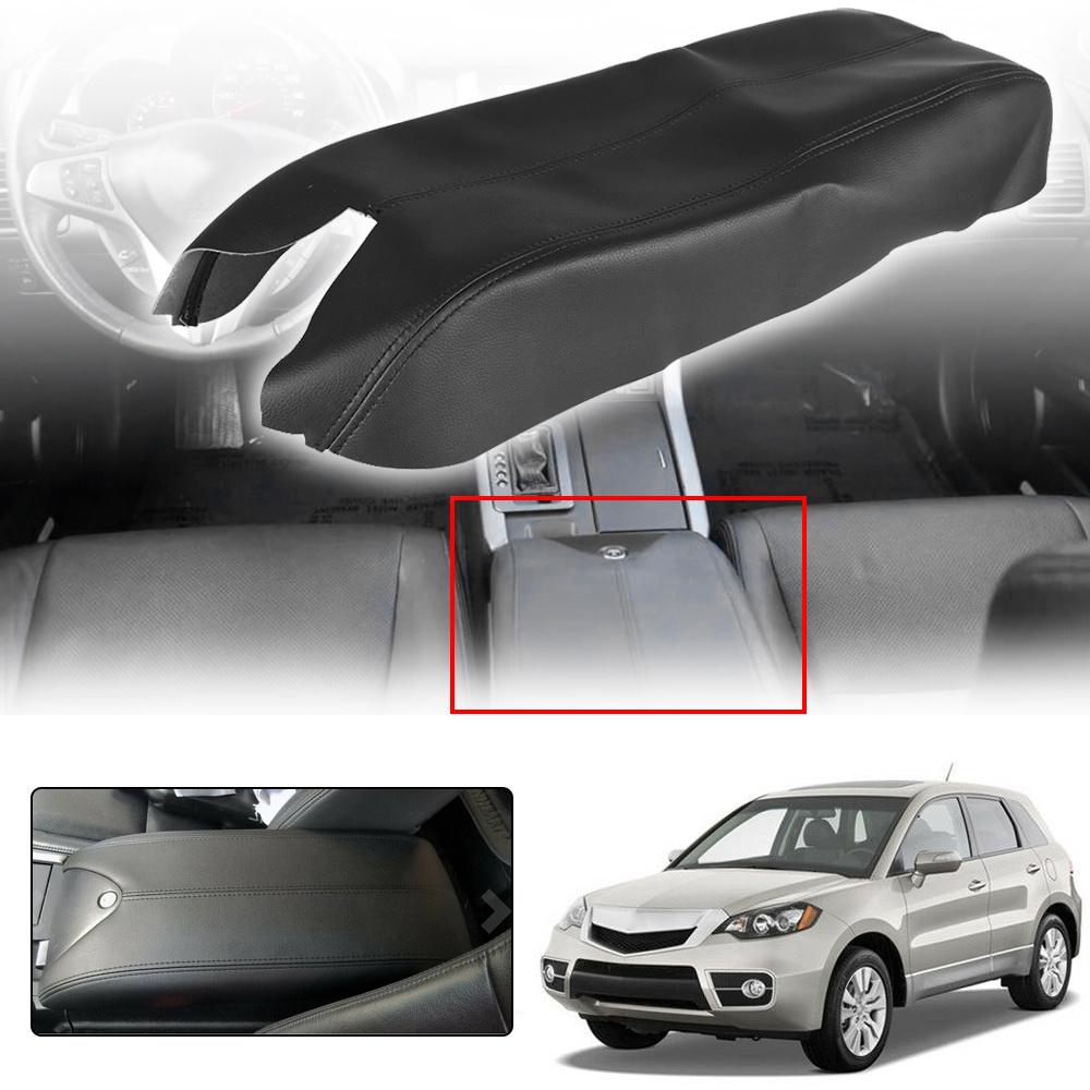 Крышка подлокотника центральной консоли из волокнистой кожи черная подходит для Acura RDX 07 -12