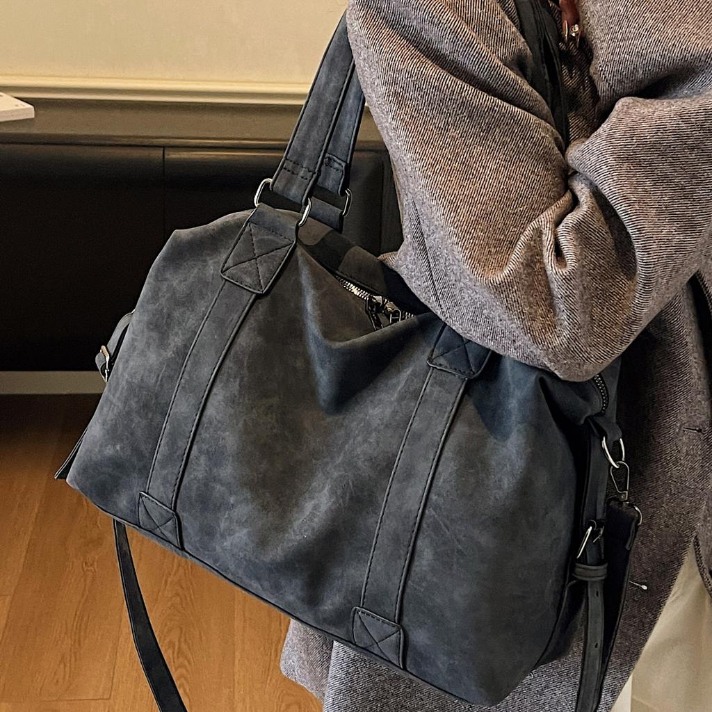 Повседневная дорожная сумка-тоут большой вместимости женская 2025 новая модная ретро-сумка через плечо