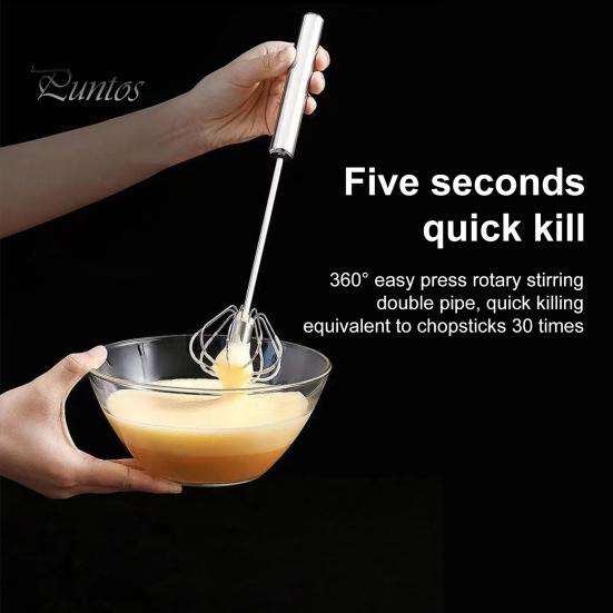 Нержавеющая сталь полуавтоматический венчик для взбивания яиц ручной миксер для взбивания молока миксер венчик для быстрого перемешивания взбивания